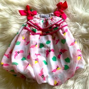 Crown and Ivy 12m Romper w/ Bows